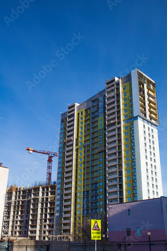 Wallpaper Mural facade building with windows Torontodigital.ca