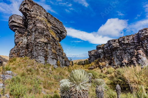 Paramo de Oceta and his Ciudad de Piedra  Mongui Boyaca in Colombia South America photo