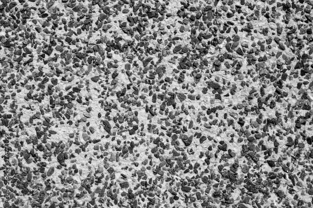 Pile of small gravel stones in black and white. Pile of small gravel stones in black and white.