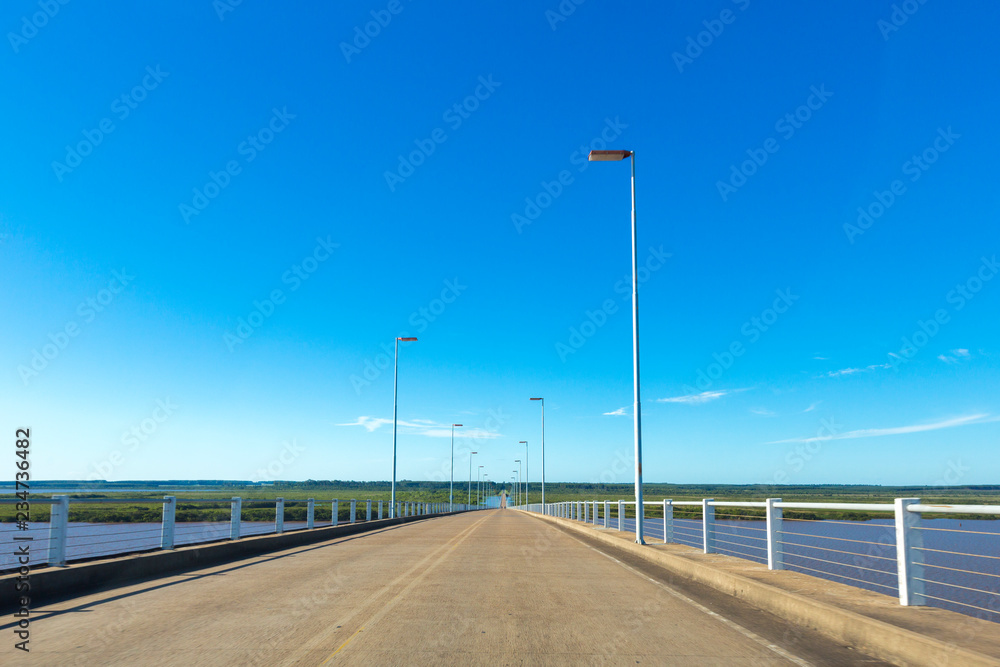 International Bridge in Argentina, crossing the rio de la plata