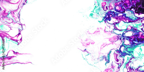 A mixture of acrylic paints. The texture of liquid marble. Fluid art. Applicable for cover design, presentation, invitation, leaflet, annual report, poster and business card, packaging desing.