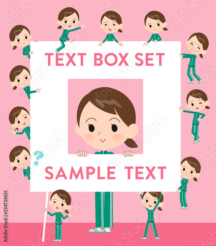 school girl Green jersey_text box