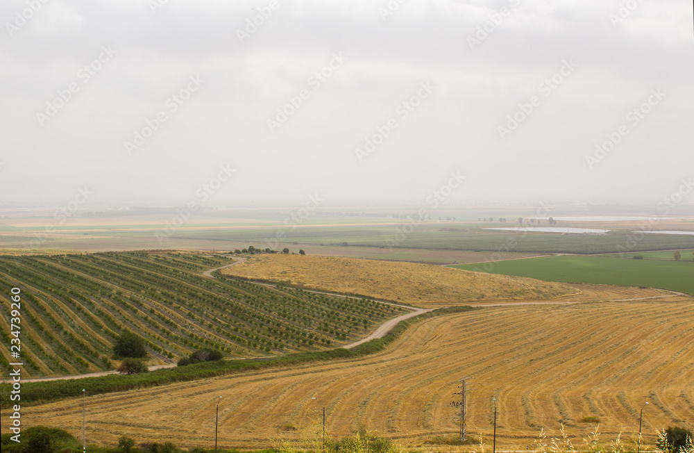 The Valley of Jezreel taken from Tel Megiddo in Israel