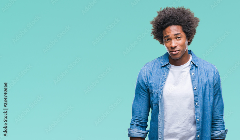 Afro american man over isolated background depressed and worry for distress, crying angry and afraid. Sad expression. Afro american man over isolated background depressed and worry for distress, crying angry and afraid. Sad expression.