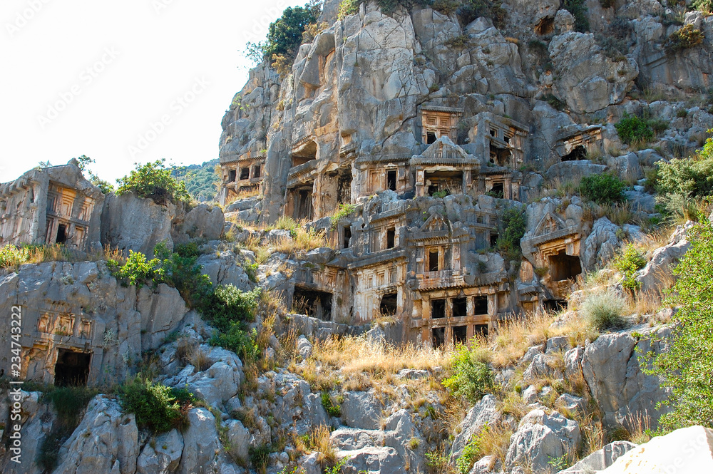 Lycian tombs. Mira Turkey