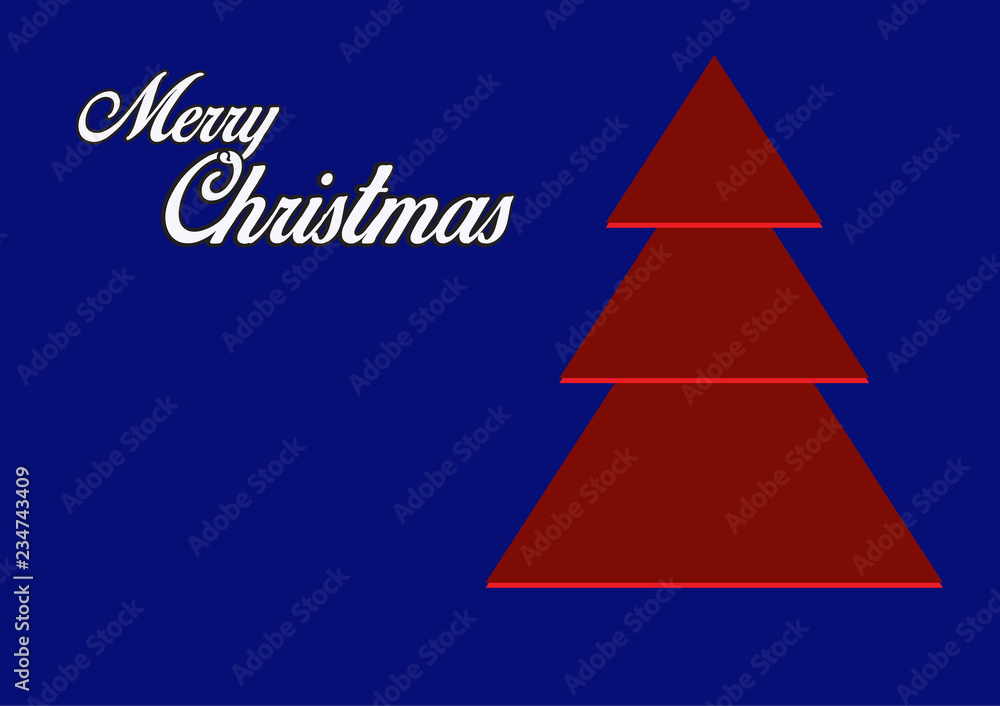 Fototapeta premium Christmas cards. Simple design.