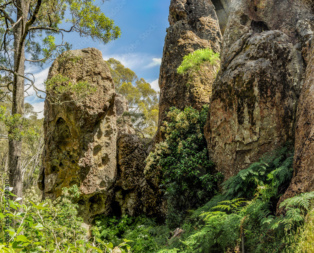 Hanging rock-a mystical place in Australia, Victoria Hanging rock-a mystical place in Australia, Victoria