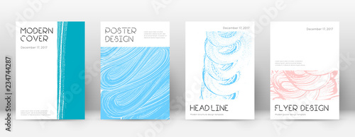 Cover page design template. Minimal brochure layou