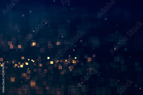 Wallpaper Mural Glitter lights abstract futuristic background. Defocused bokeh dark. Illustration Torontodigital.ca