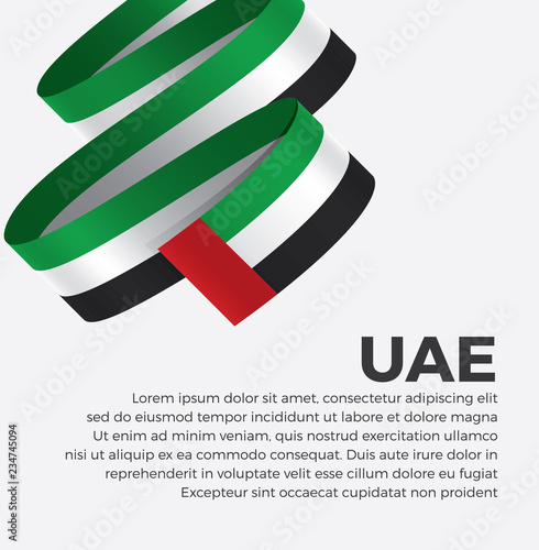 UAE flag for decorative.Vector background
