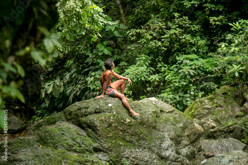 Indigenous Embera in the jungle Gamboa Panama photo