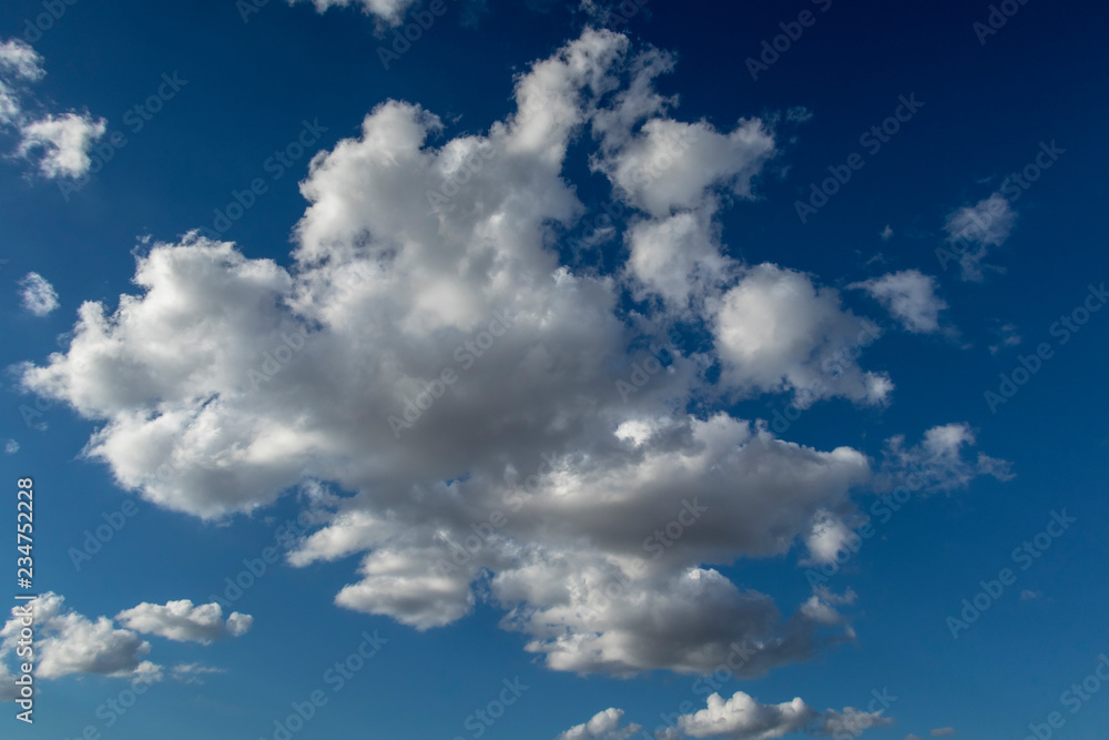blue sky with clouds