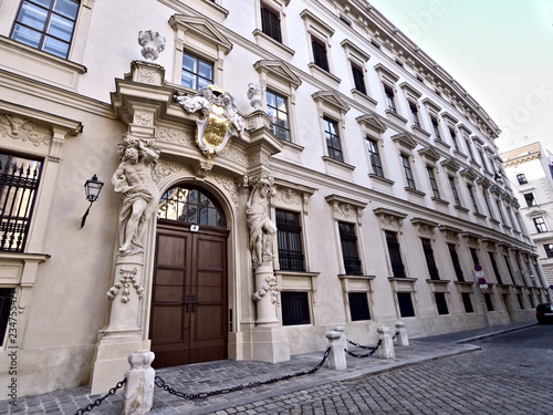 Canvas Print stadtpalais liechtenstein, vienna