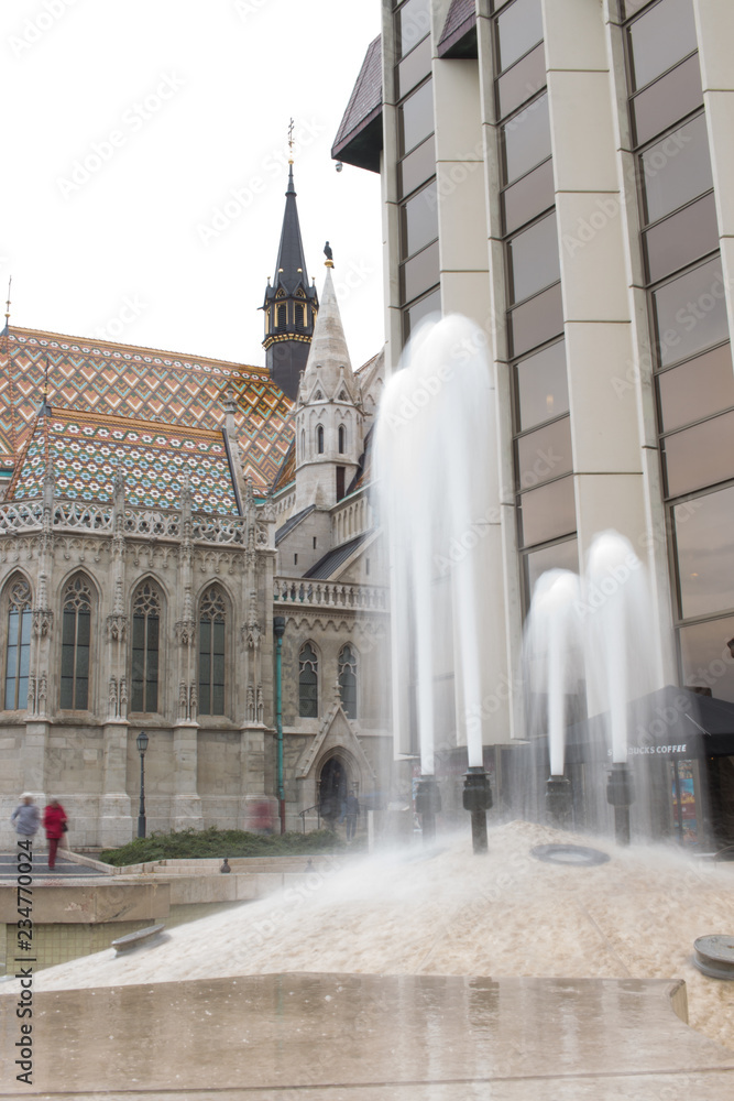 Fototapeta premium Fonte na cidade de Budapeste