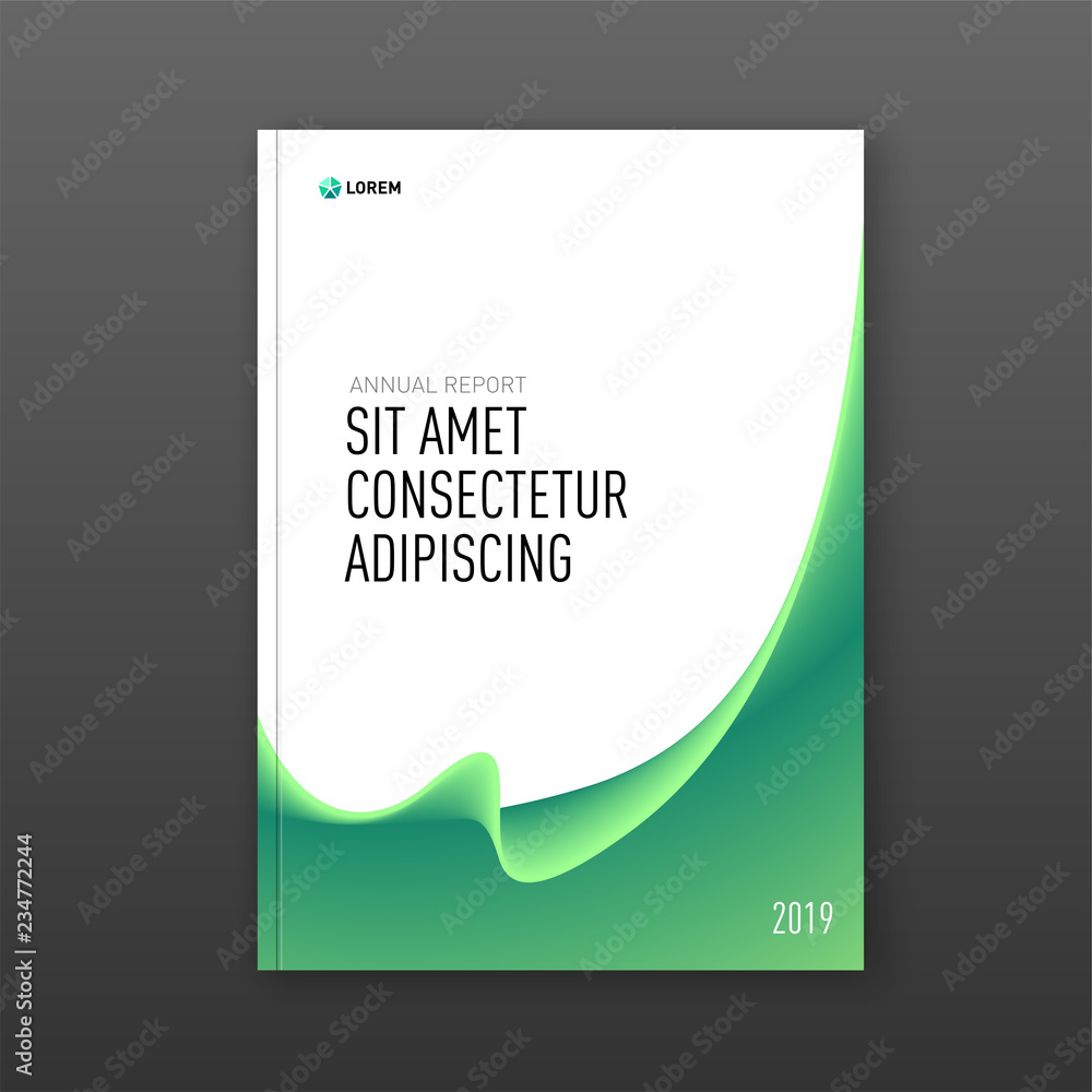 Corporate brochure cover design template for business