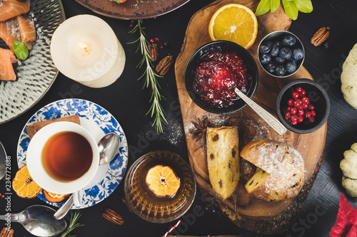 sharing christmas food table diet organic hands celebration homemade drinks tea candle dinning eating friends