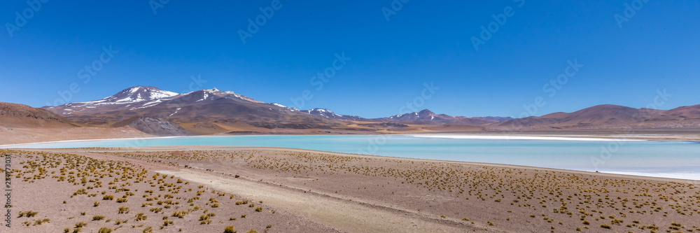 Atacama Desert, Chile. Salar Aguas Calientes. Lake Tuyacto. South America. Atacama Desert, Chile. Salar Aguas Calientes. Lake Tuyacto. South America.