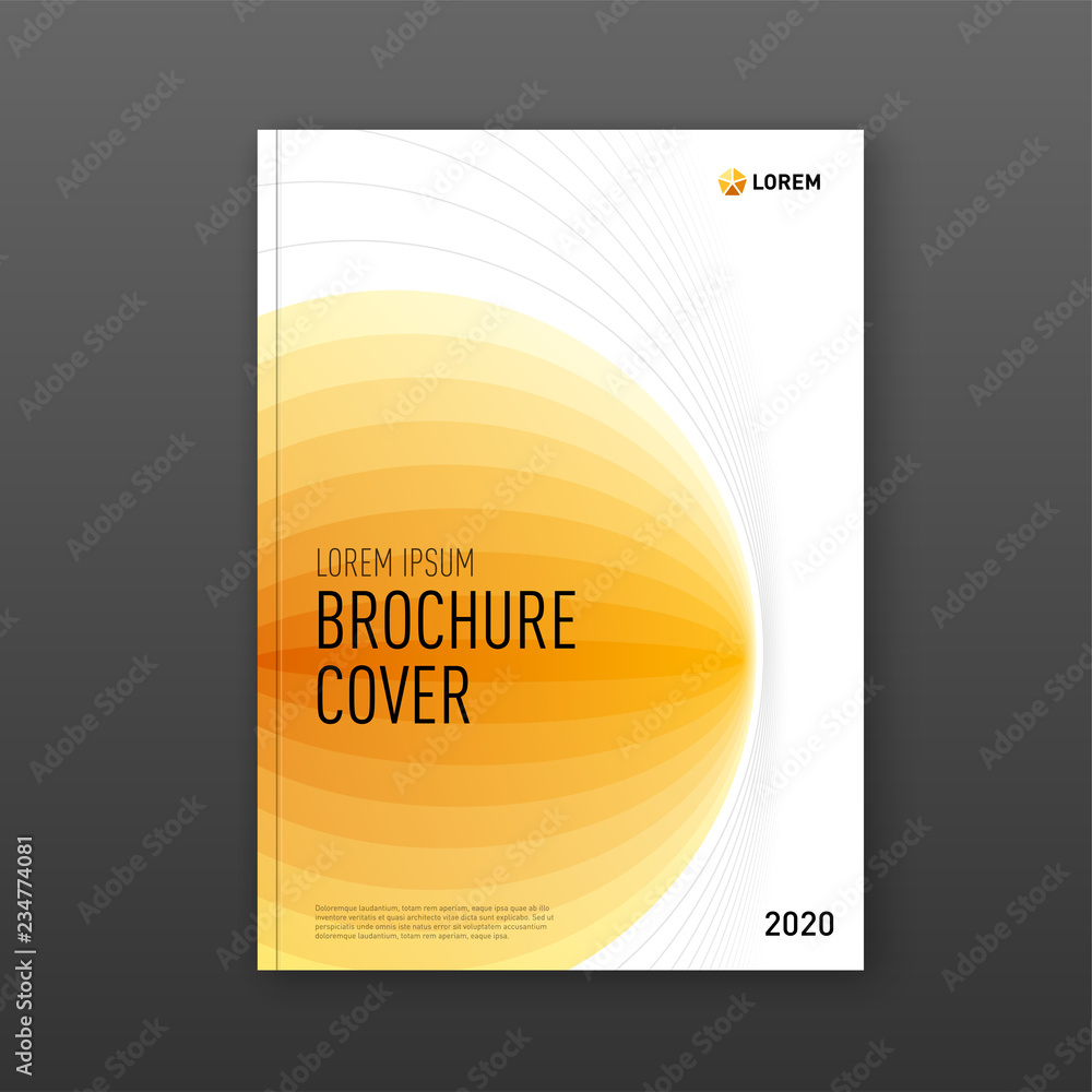 Fototapeta premium Annual report cover design template for business