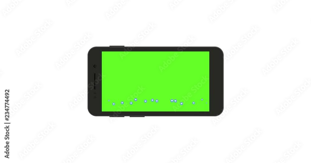 smartphone with green screen smartphone with green screen