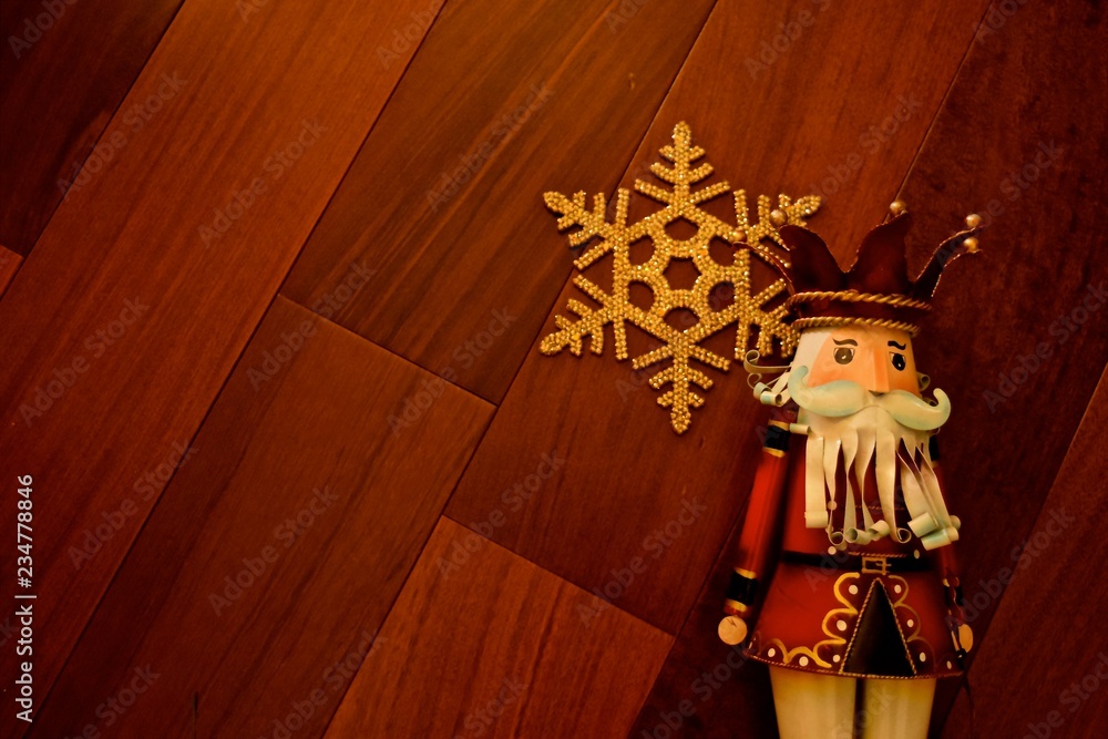 Christmas Nutcrackers metal and wood. Historically, according to German Folklore, they were