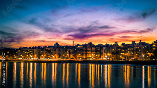 Sunset over Montevideo photo