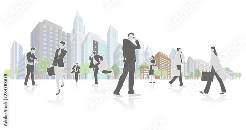 ビジネスをイメージしたベクターイラスト