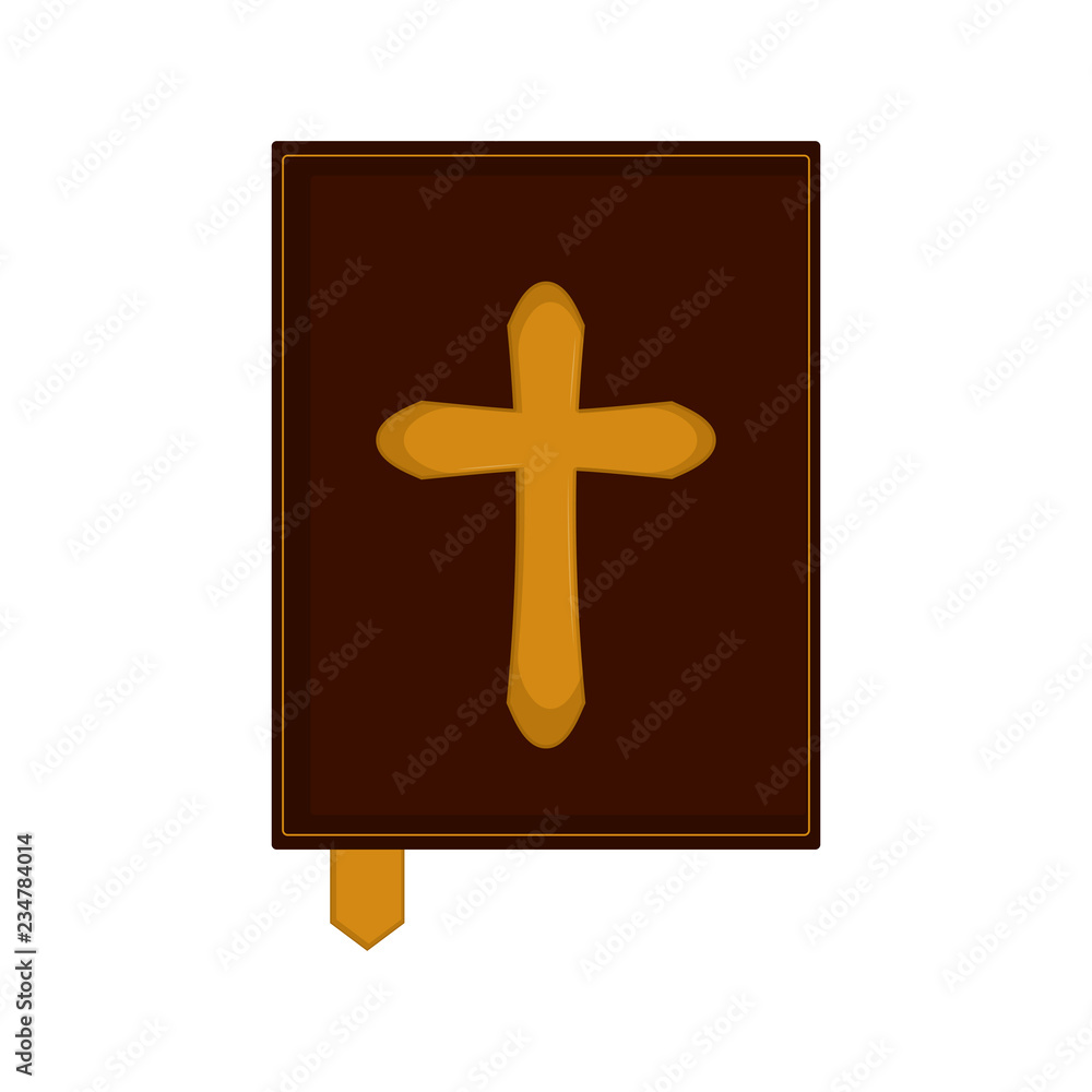 Fototapeta premium Isolated holy bible icon. Vector illustration design