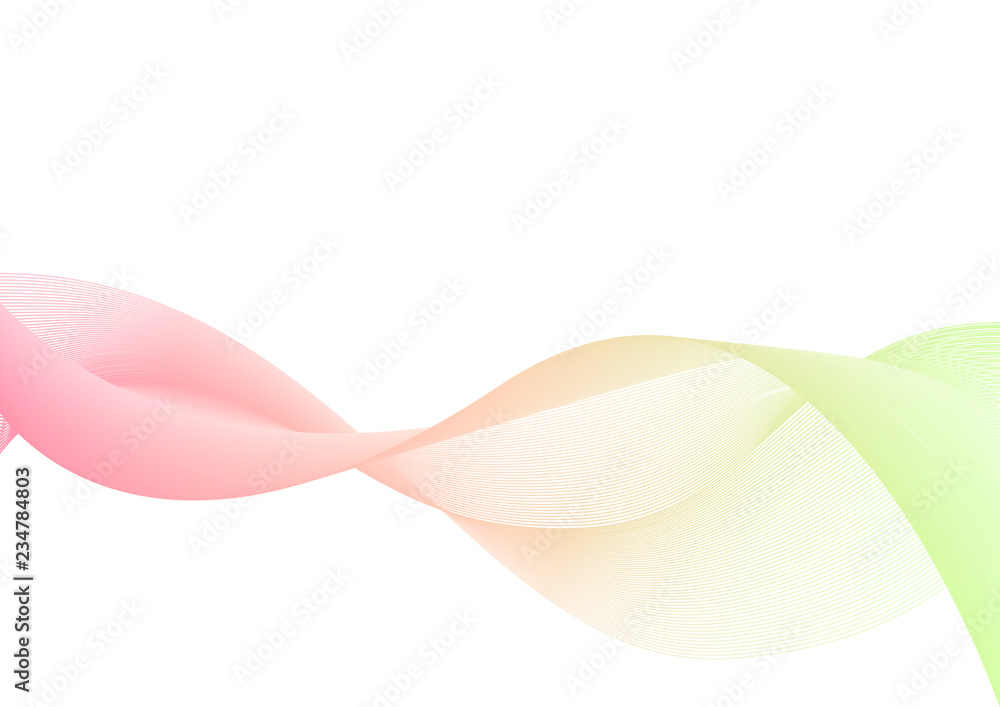 pastel pink green curve abstract background, wave layer backdrop, simple technology template, vector illustration pastel pink green curve abstract background, wave layer backdrop, simple technology template, vector illustration