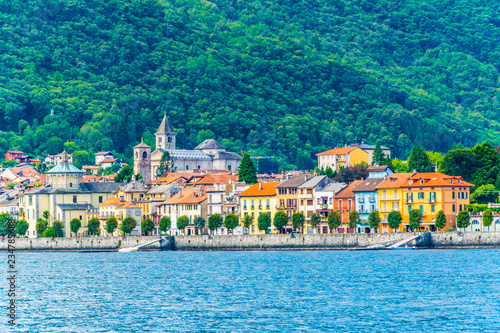 Принти на полотні Lakeside view of Cannobio, Italy