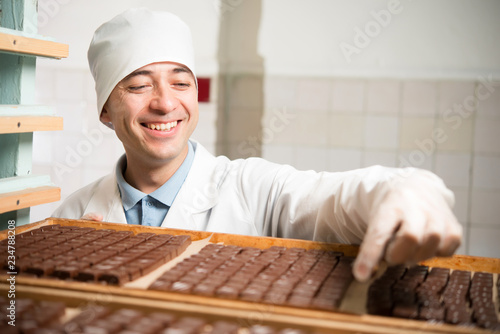 chocolate candy making photo