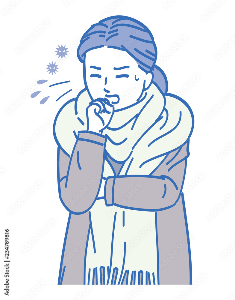 Women who cough Upper body