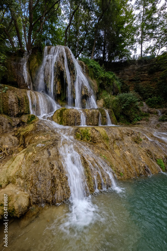 Fototapeta Naklejka Na Ścianę i Meble -  fresh clean waterfall in summer