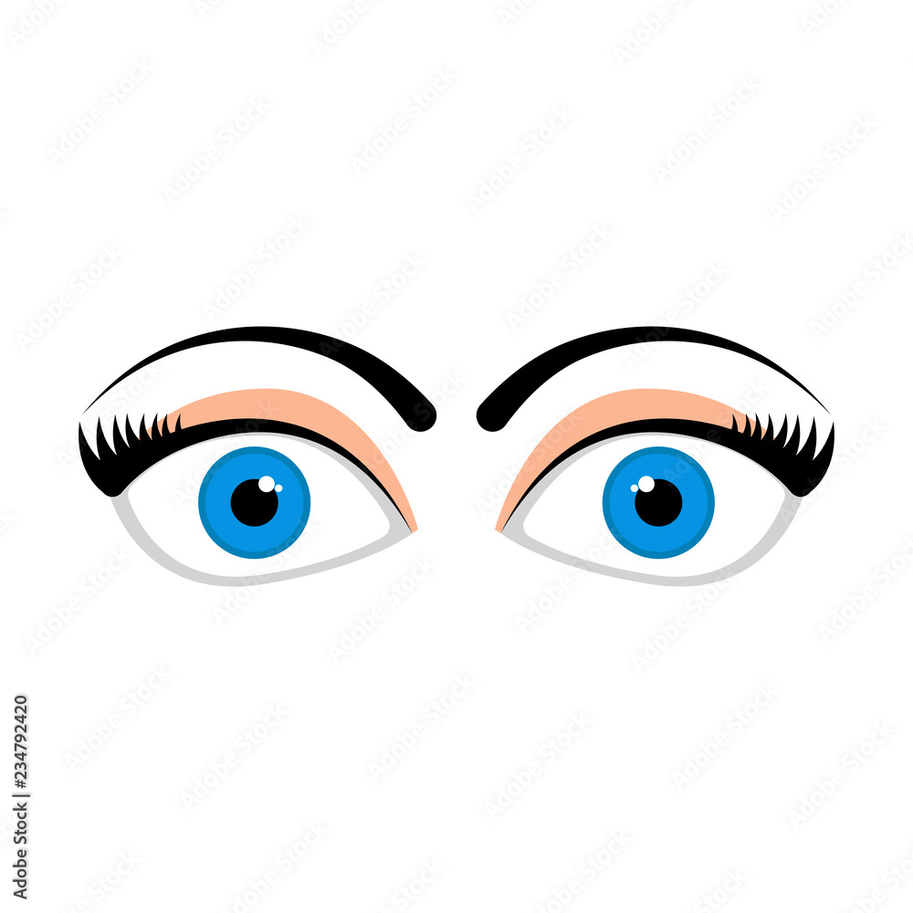 Isolated happy eyes image. Vector illustration design Isolated happy eyes image. Vector illustration design