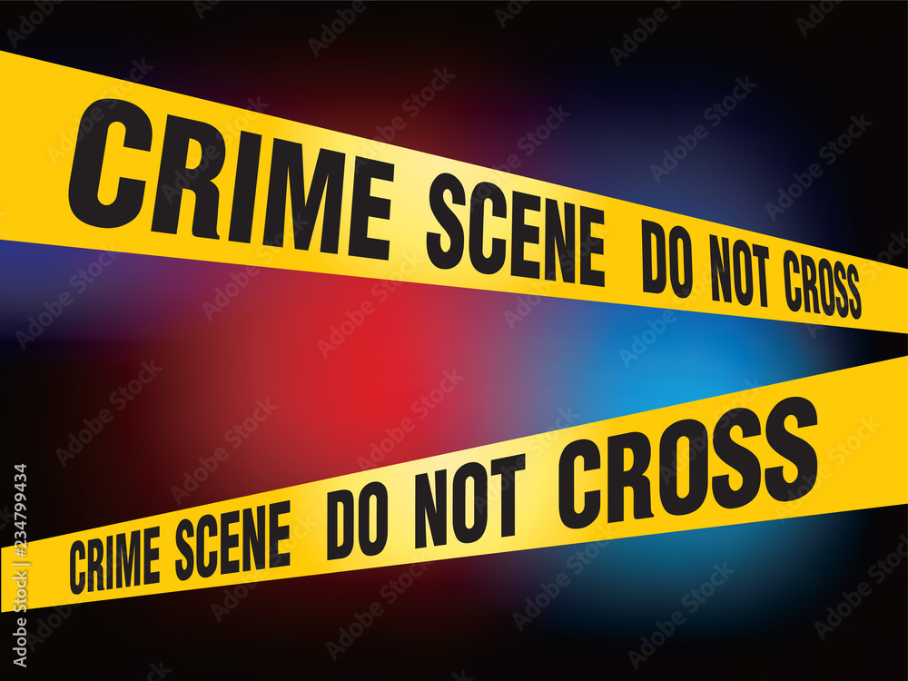 Fototapeta premium Crime Scene Do Not Cross vector
