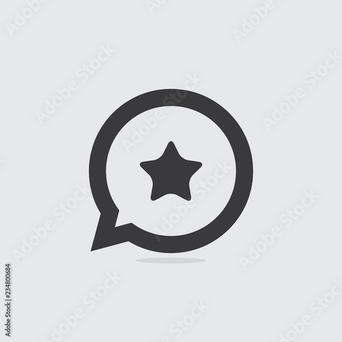 Star Speech Bubble Icon