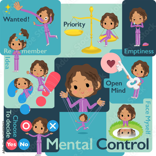 school dark skin girl purple jersey_Mental