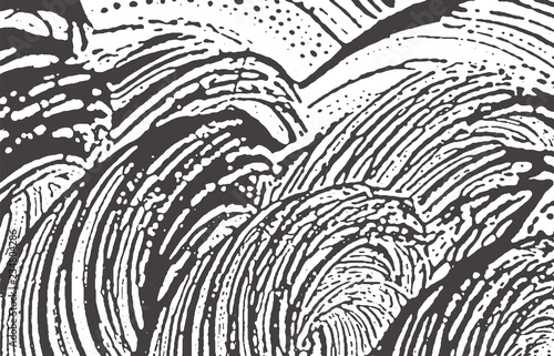 Grunge texture. Distress black grey rough trace. A