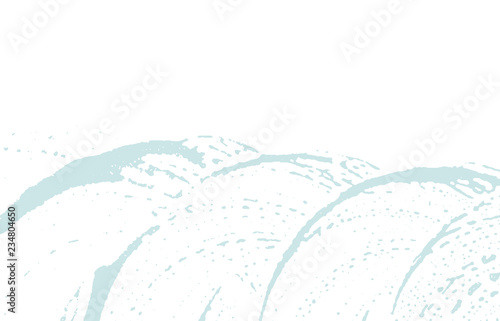 Grunge texture. Distress blue rough trace. Classic