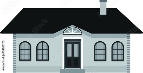 Monochrome Western style house