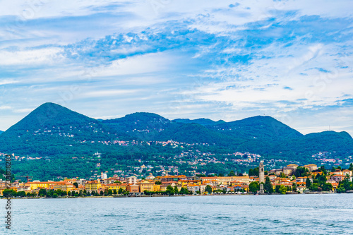 Cityscape of Verbania, Italy photo