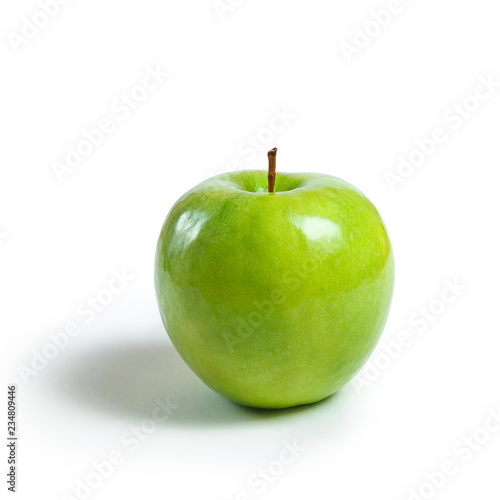 green apple granny smith on white isolated