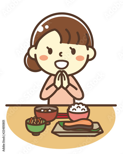 お母さん　いただきます