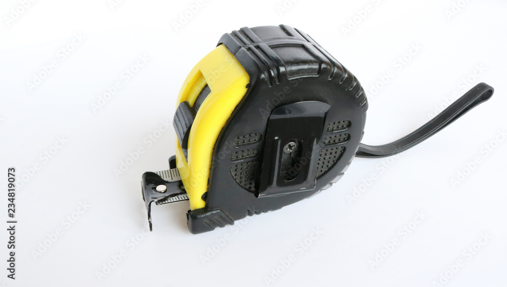 Construction tape - isolated object on white background Construction tape - isolated object on white background