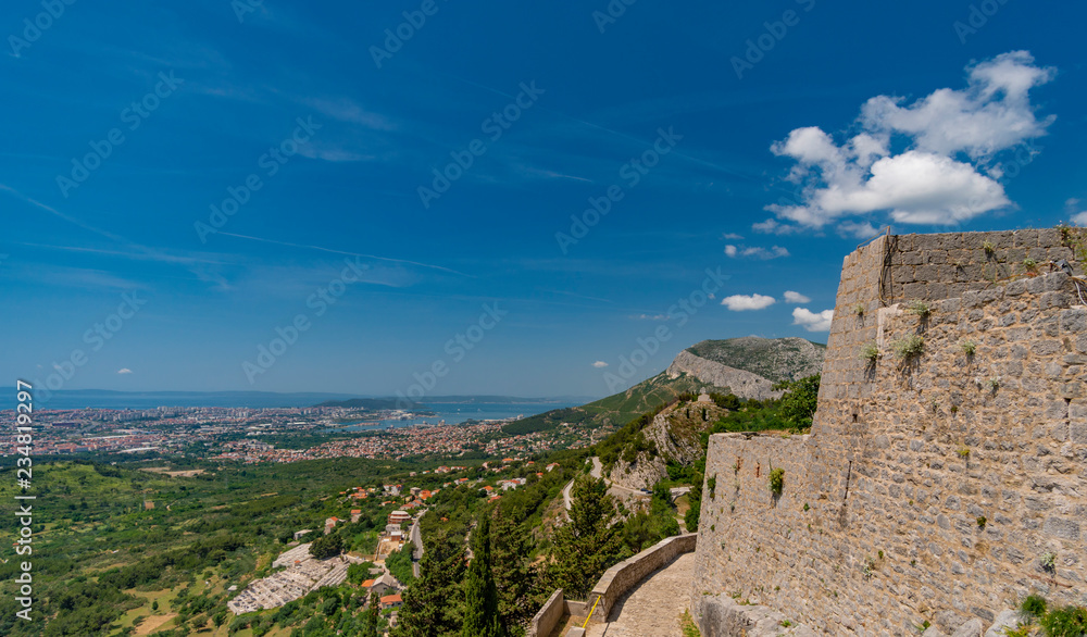 Fort Klis in der nähe von Split in Kroatien