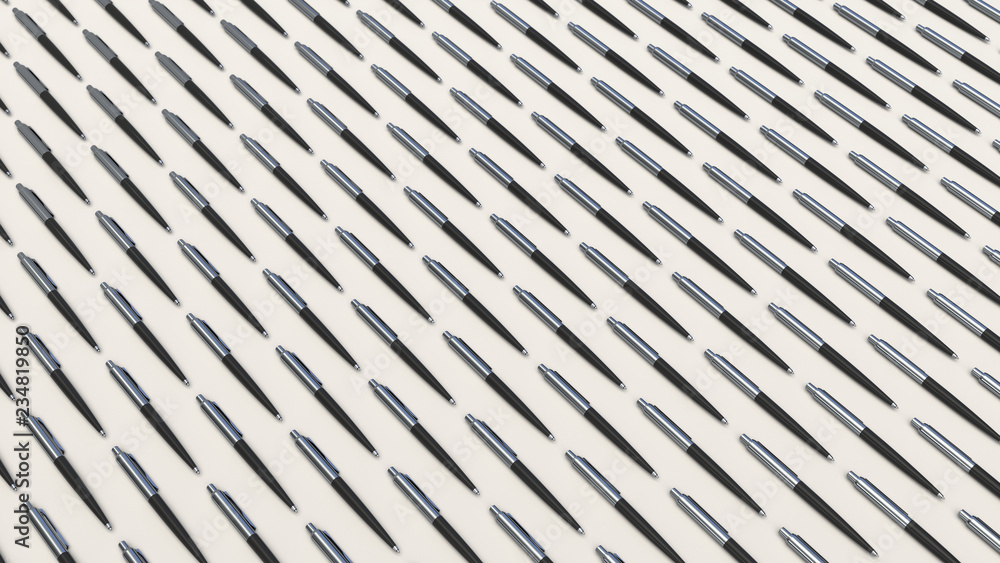 Pattern from black ballpoint pens Pattern from black ballpoint pens