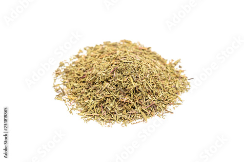 Pile of dried thyme