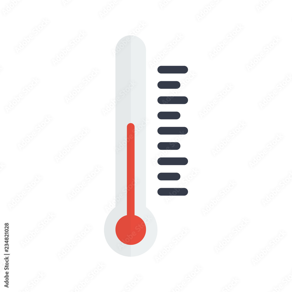 thermometer icon in flat style isolated vector illustration on white transparent background thermometer icon in flat style isolated vector illustration on white transparent background