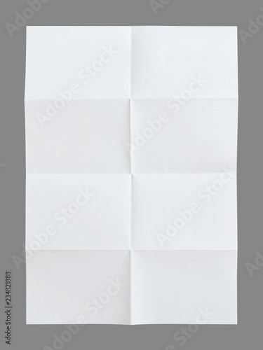 folded a4 paper on gray