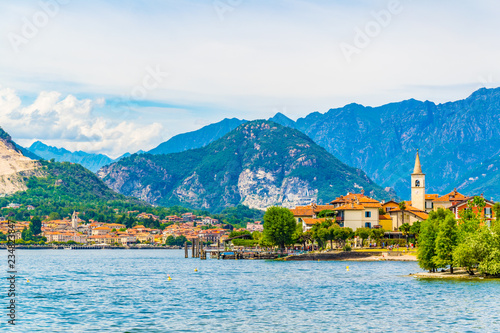 Isola Superiore dei pescatori at Lago Maggiore, Italy
