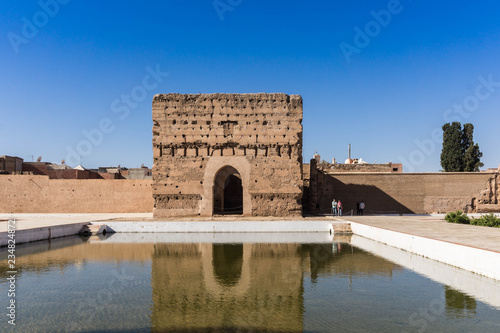 El Badi Palace in Marrakech in Morocco